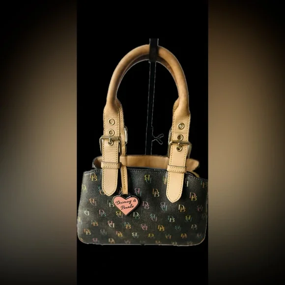 Dooney & Bourke Vintage Multicolor Rainbow Small “IT” Buckle Bag Satchel Y2K - Picture 1 of 9